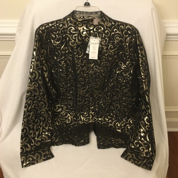Chico’s party jacket, Glorious Jacquard Mandy Pattern. - Picture 1 of 5